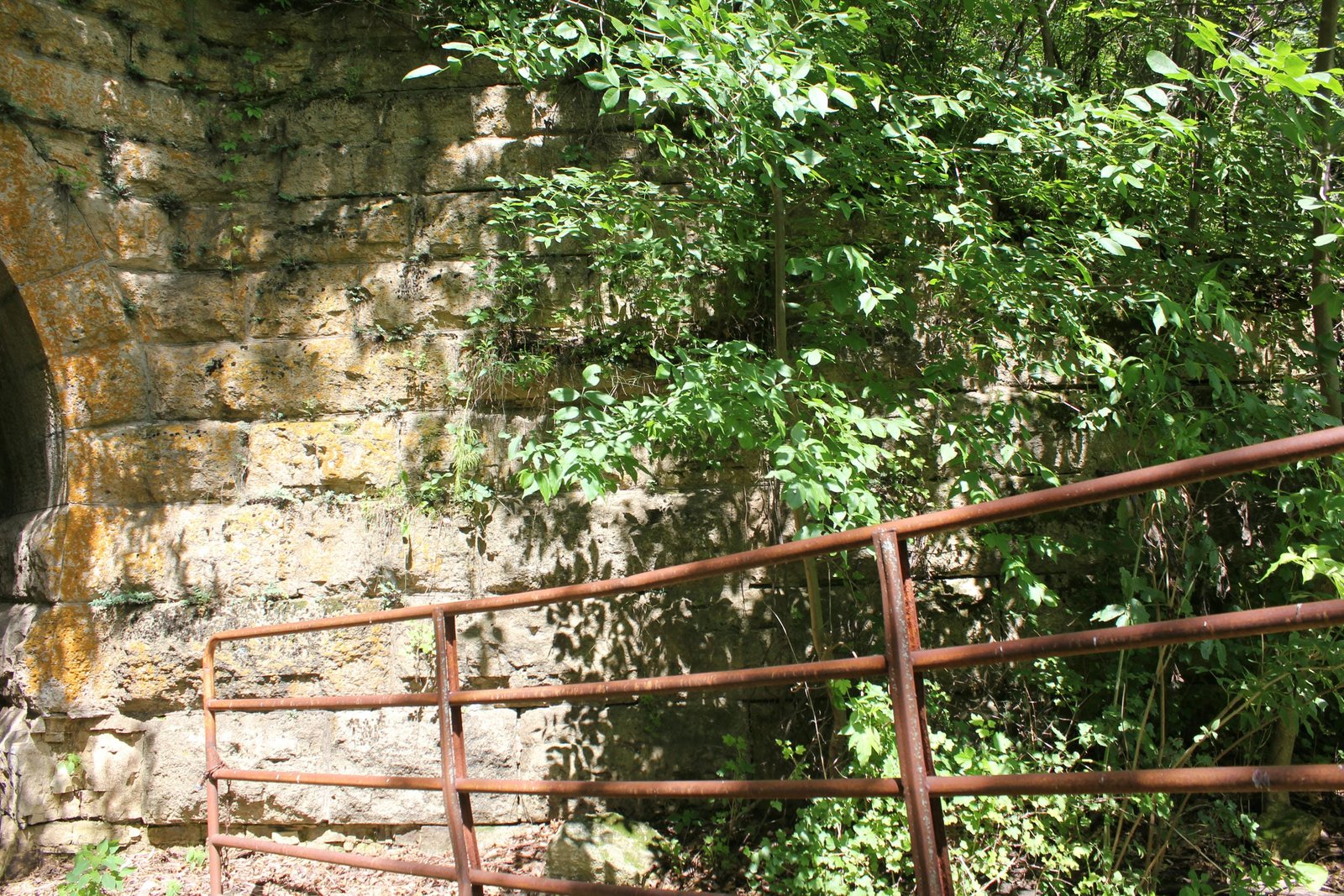 Southeast wing wall